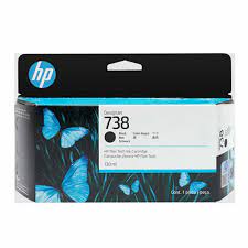HP 738 Black Ink Cartridge 130ml 498N4A (Pigment Ink) suitable for HP DesignJet T850 and T950 models